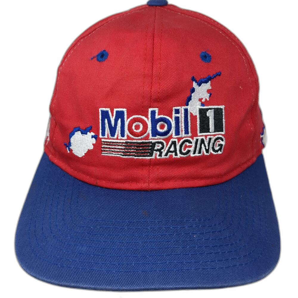 Racing Champions Snapback Red Hat One Size Mobil 1 Jeremy Mayfield 12 Pegasus